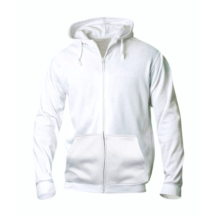 Clique - Basic Hoodie full zip White