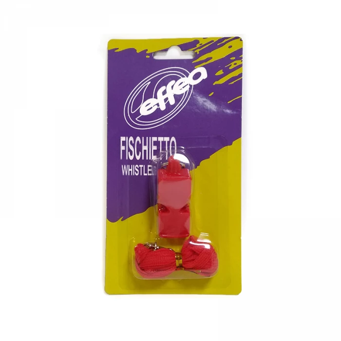 Fischietto rosso con cordoncino