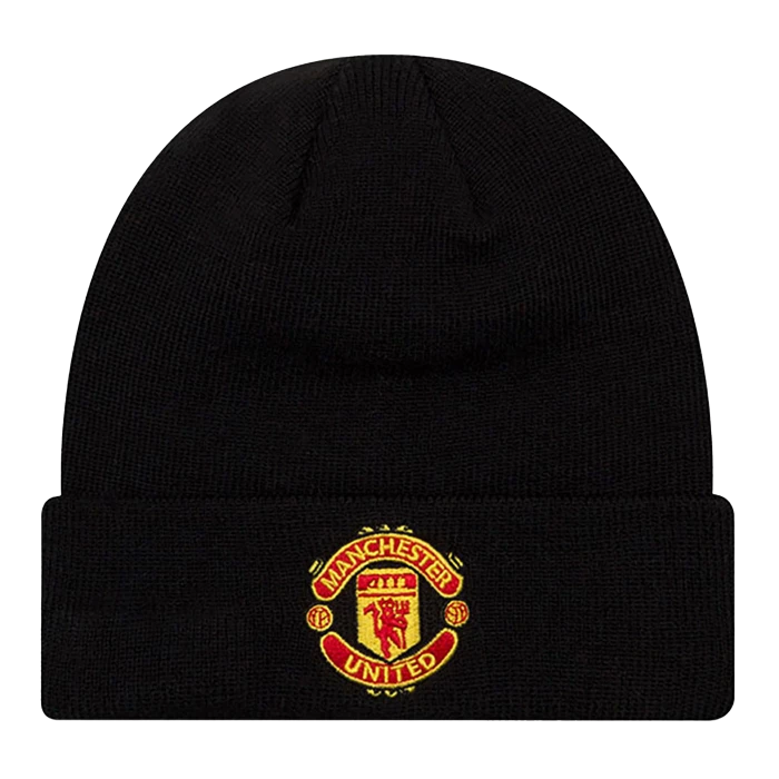 New Era - Manchester United Black Cuff Knit Beanie Hat