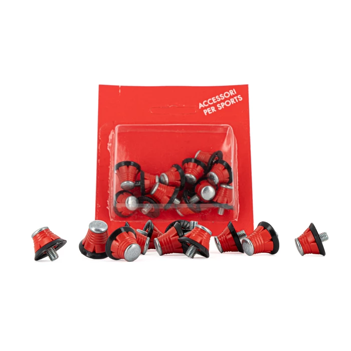 Legar - Red Nylon / Metal Cleats 13/16mm