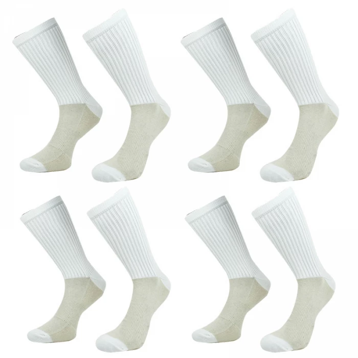 Pedaci - White Athletic Socks - 4 pieces