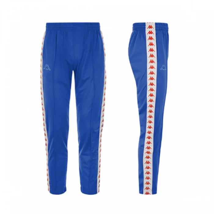 Kappa - Pantalone Banda Rastoria Slim Azzurro / Rosso