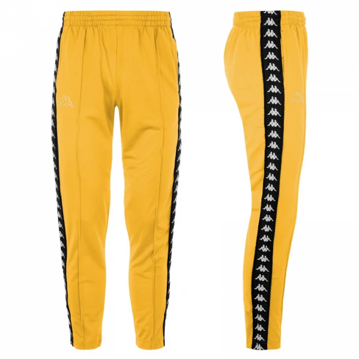 Kappa - Pantalone Banda Rastoria Slim Giallo
