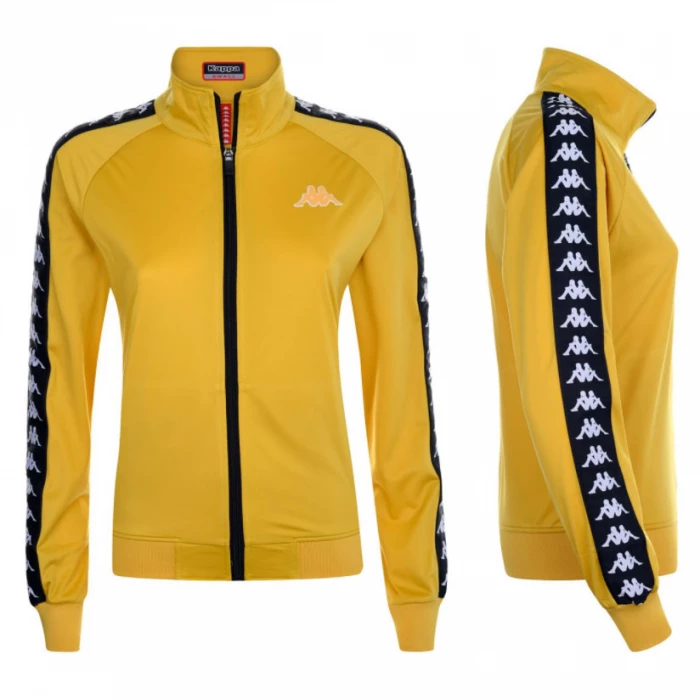 Kappa - Felpa DONNA Banda Anniston Lady Slim Gialla