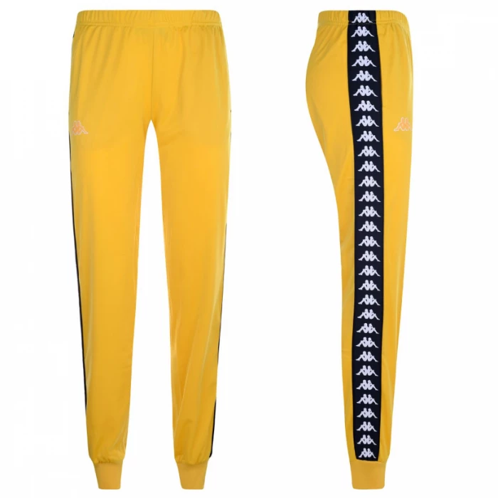 Kappa - Pantalone DONNA Banda Rastoria Slim Giallo