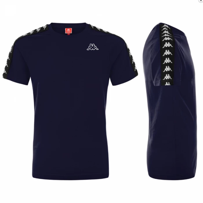 Kappa - T-shirt Banda Coen Slim Blu Marine