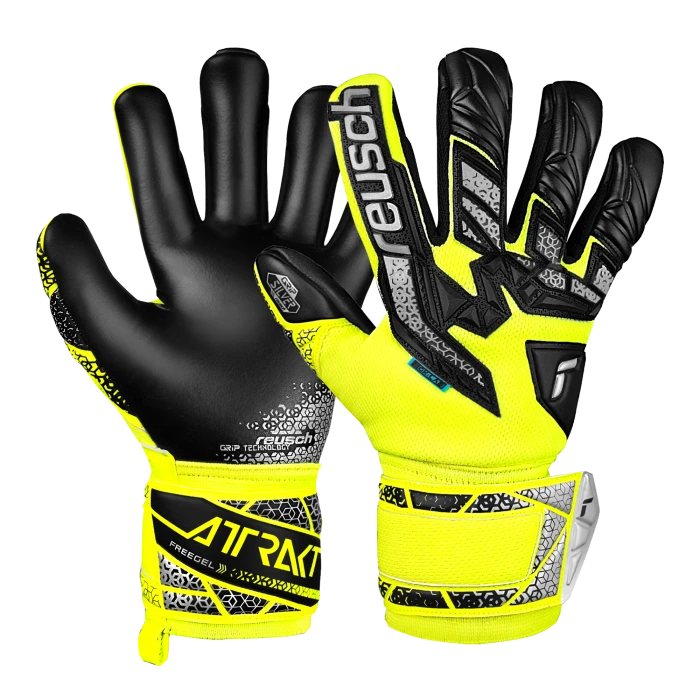 Reusch - JUNIOR Attrakt 25 Freegel Silver Yellow