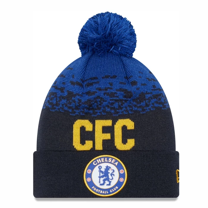 New Era - Chelsea Royal Bobble Beanie Hat