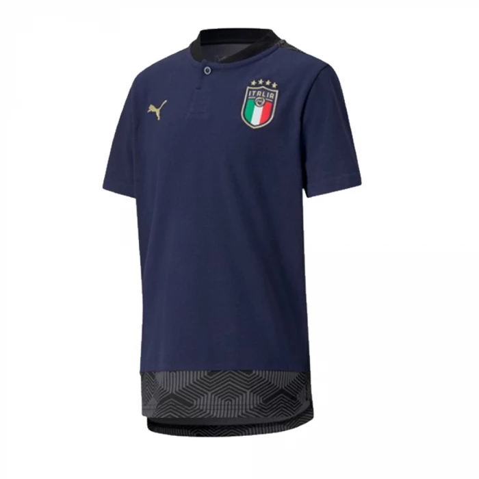 Puma - JUNIOR Italia Polo Casuals Blu Ufficiale 2020-21