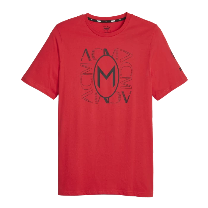 Puma - AC Milan Red Ftbl Graphic T-Shirt Official 2023 / 24