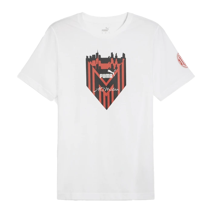 Puma - AC Milan White Ftblicons T-Shirt Official 2023 / 24