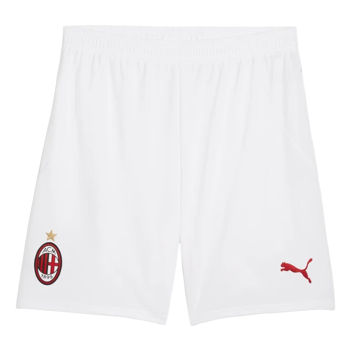 Puma - JUNIOR AC Milan White Home Shorts Official 2023 / 24