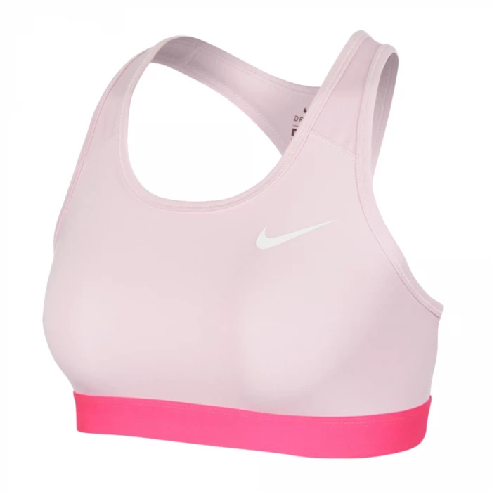 Nike - Reggiseno Sportivo Swoosh Rosa