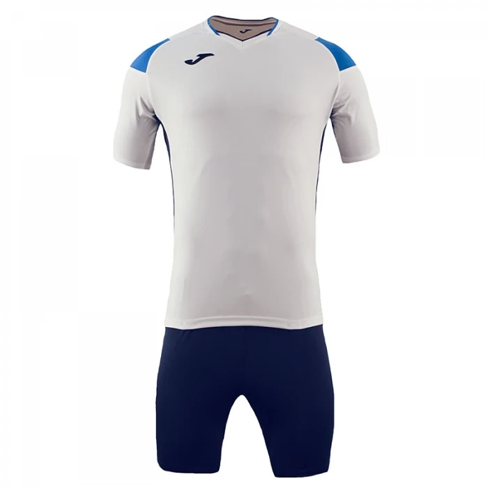 Joma - Kit Crew III Bianco / Blu MC