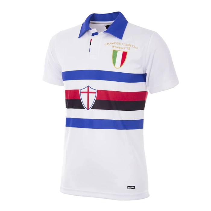 U. C. Sampdoria Away Retro Shirt 1991 - 92