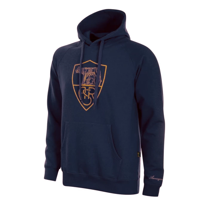 AS Roma Heritage Hooded Sweater Blue