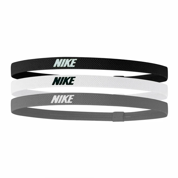 Nike - Set of 3 pcs of Headbands White Black Grey