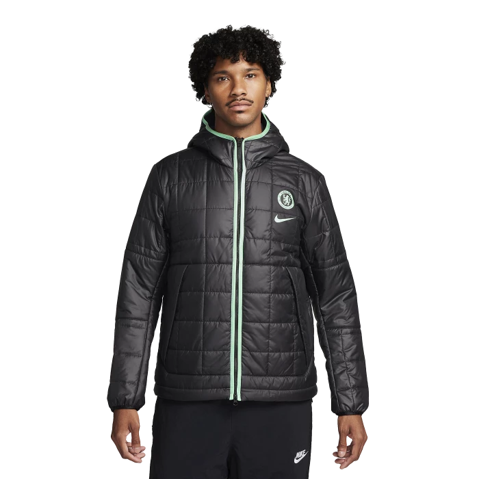 Nike - Chelsea Fleece-Lined Hooded Jacket Black Official 2023 / 24
