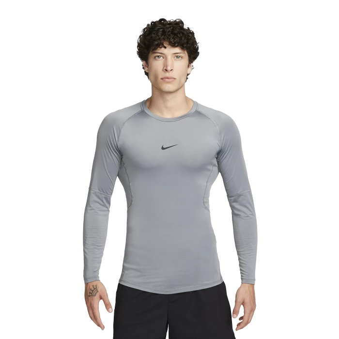 Nike - Fitness Jersey Pro Grey LS