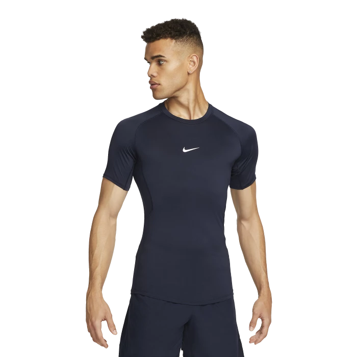 Nike - Fitness Jersey Pro Blu Navy SS
