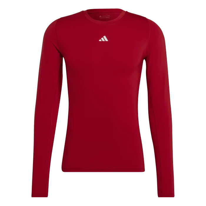 adidas - Red Techfit LS Tee