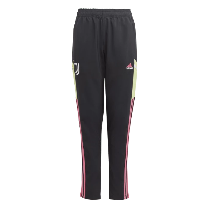 adidas - JUNIOR Juventus Black Pink Condivo 22 Presentation Tracksuit Bottoms Official 2022 / 23