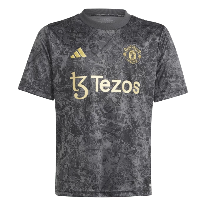 adidas - JUNIOR Manchester United Stone Roses Pre-Match Jersey Official 2023 / 24