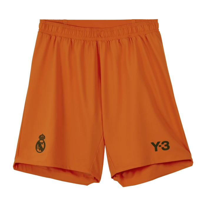 adidas - Real Madrid Fourth Kit Authentic Orange Goalkeeper Shorts Official 2023 / 24