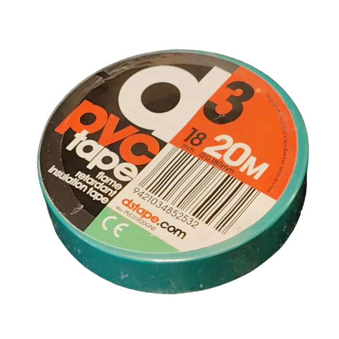 d3tape - PVC Insulation Tape Green