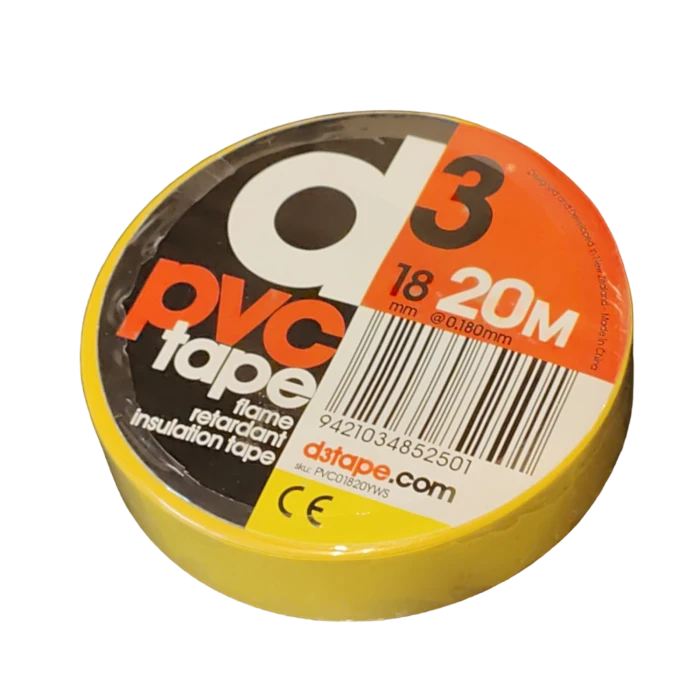 d3tape - PVC Insulation Tape Yellow